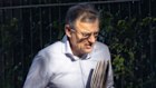 WiseTech director Charles Gibbon walking near his home in Woollahra.