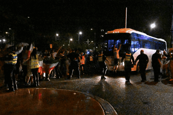 Several members of the Iranian womens’ football team chose to stay in Australia. 