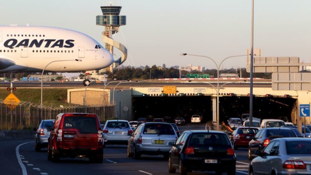 Congestion on roads around the Sydney Airport is one of passengers' biggest gripes.