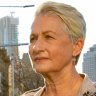 Dr Kerryn Phelps at the intersection of Flinders and Oxford Streets, Darlinghurst, is arguing against Clover Moore's suggestion that all streets in Sydney Council area should be limited to 40km per hour. 28th August 2020 Photo: Janie Barrett