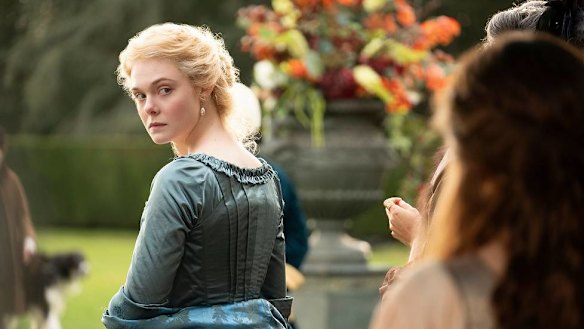 Elle Fanning as Catherine in The Great.