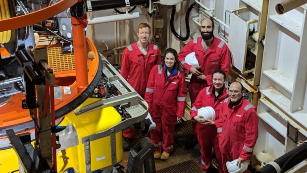 University students join the expedition on board the Stril Explorer.