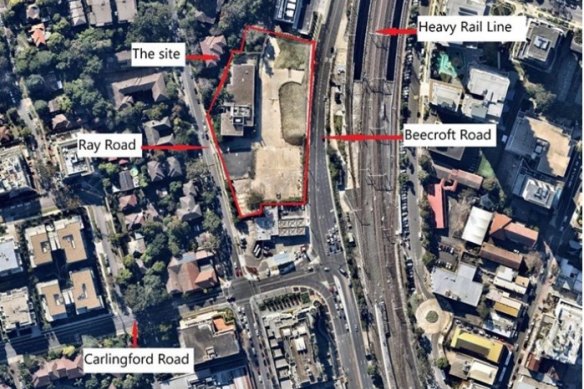 The vacant site on Beecroft Road is near Epping’s town centre and train station.