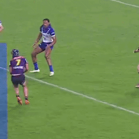 Jack Underhill’s big hit on Alec MacDonald.