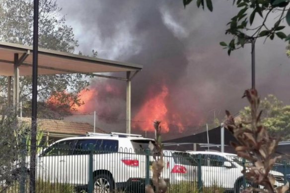 The fire ripped through the school hall in the summer holidays of 2020.