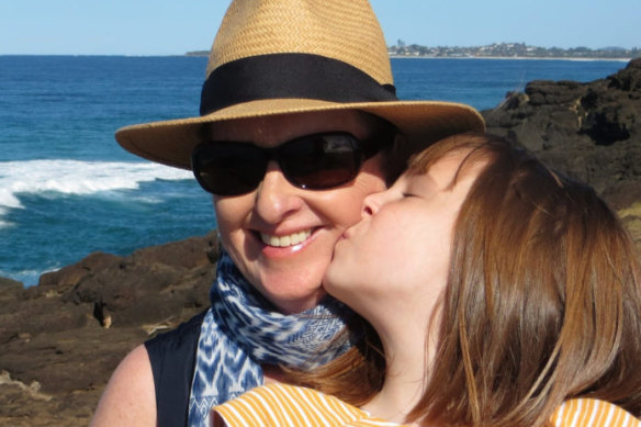 Charlise Mutten with her grandmother Deborah Mutten.