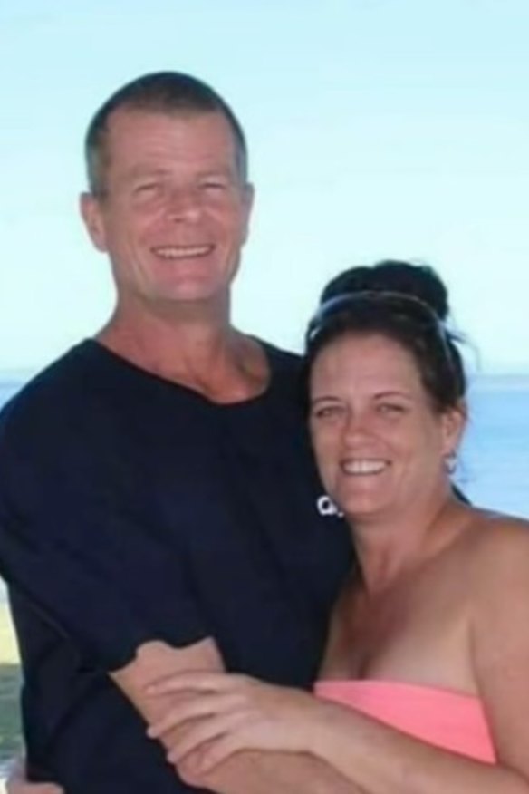David Ronald Mobbs, pictured with wife Kylie Truswell-Mobbs.