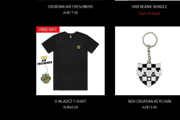 The memorabilia also includes keyrings. 