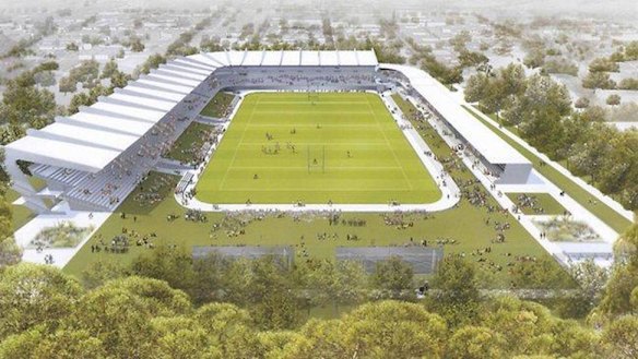 New look: The proposal for an updated Brookvale Oval would incorportae a centre of excellence.