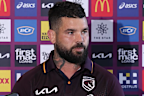 Adam Reynolds speaks to media.
