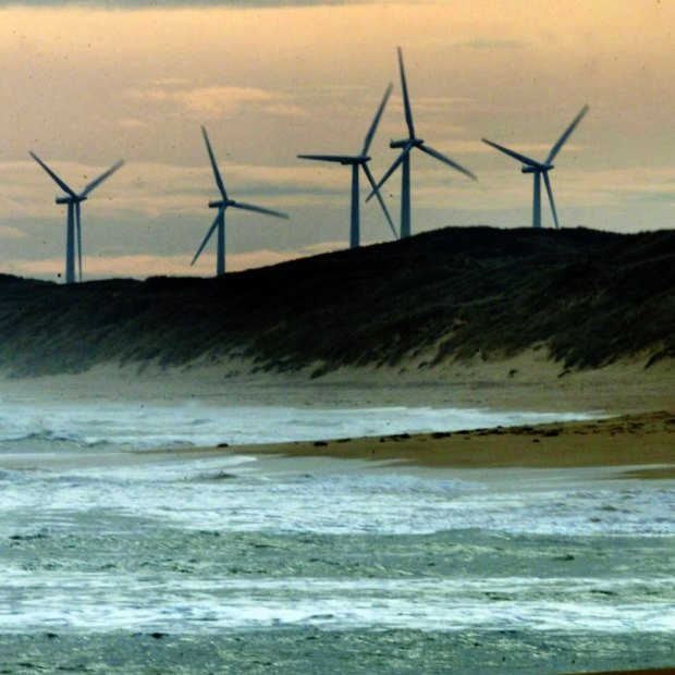 A wind farm outside Port Fairy in Victoria.