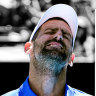 Novak Djokovic and scan of injury