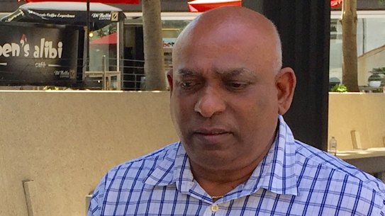 Ravendra Prasad (right) was fined $20,000 and placed on a good behaviour bond after racially abusing a health inspector who found cockroaches in his restaurant.