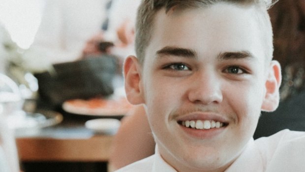 Brayden Dillon, 15, was shot as he slept. 