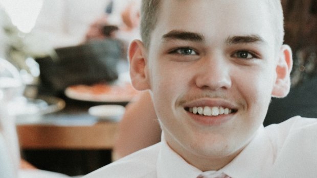 Brayden Dillon, 15, was shot as he slept. 