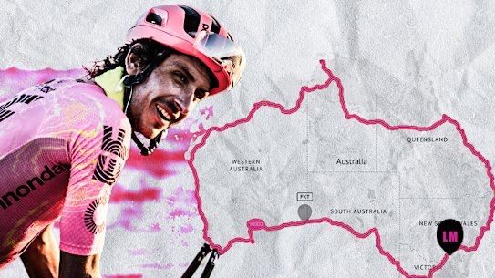 Cyclist Lachlan Morton on his attempt to break the Around Australia record.