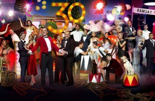 Recent 30th anniversary celebrations for the cast of Neighbours. 