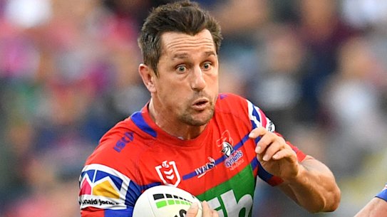 Masterclass: Mitchell Pearce was in superb form to lead the Knights to victory over the Bulldogs.