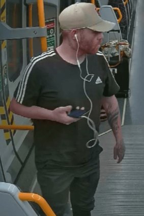 The man was seen with various clothing throughout the morning of July 11.