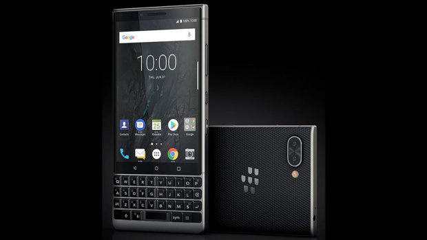 The Blackberry Key2 looks a bit different than many current smartphones.