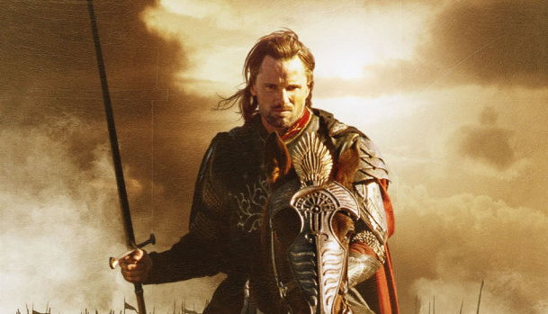Viggo Mortensen in The Lord of the Rings: The Return of the King.