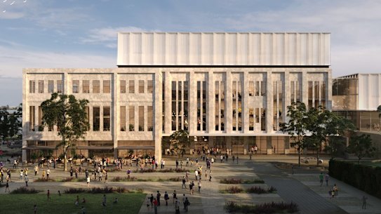 An artist's impression of the East Perth power station redevelopment. The upper floors would be set aside for a commercial tenancy, which could be FMG Resources.