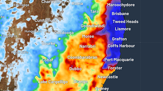 Forecast accumulated rain over the seven days ending on Sunday, March 9.