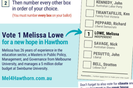 No blanks allowed: Teal candidates plot legal challenge over how-to-vote cards
