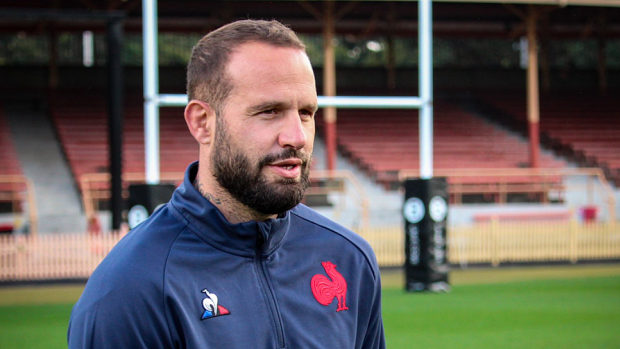 Frederic Michalak has been helping out with the France team at North Sydney Oval. 