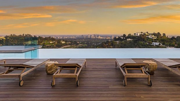 There’s an infinity pool and outdoor entertaining area.