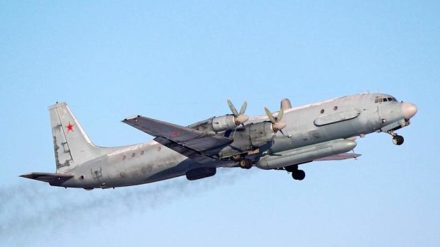 A Russian Air Force Ilyushin Il-20 plane.
