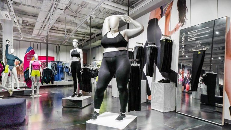 Nike s plus size mannequins promote inclusivity