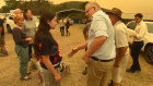Zoey McDermott refuses to shake Scott Morrison's hand during his visit to the bushfire ravaged town of Cobargo.