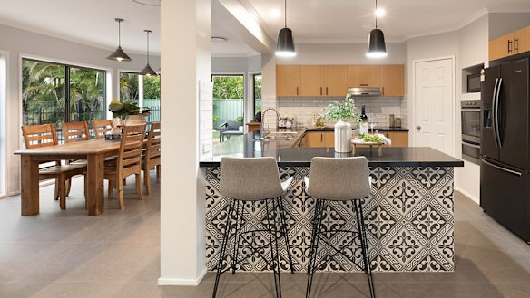 The house at 64 Oakley Street still features its original kitchen.