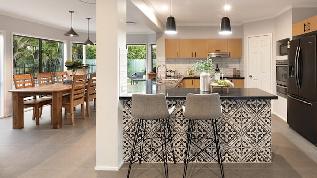The house at 64 Oakley Street still features its original kitchen.