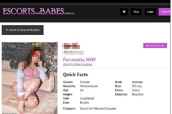 The Australian arm of the syndicate allegedly demanded that Brazilian sex workers pay them $2000 to get into Australia.