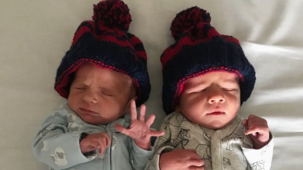 Daisy Pearce and her partner Ben have welcomed their newest Demons: twins Sylvie and Roy.