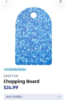 Aldi's arch chopping board