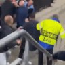 West Ham players jump into stands to defend families after semi-final win