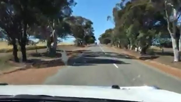 Darren West denied using a mobile phone while driving and says the footage was shot by a family member.