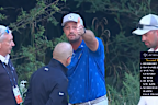 DeChambeau argues with officials.