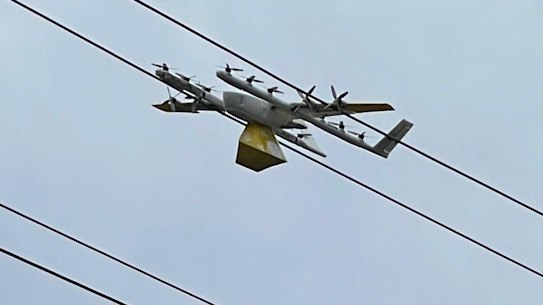 Thousands were left without power on Thursday after a drone crashed into powerlines south of Brisbane. 