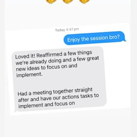 Tesolin spruiks his new training business on Instagram.