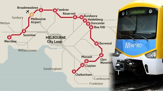 The proposed suburban rail loop would intersect with 10 other rail lines.