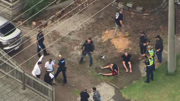 The police chase ended in two arrests at Cranbourne.