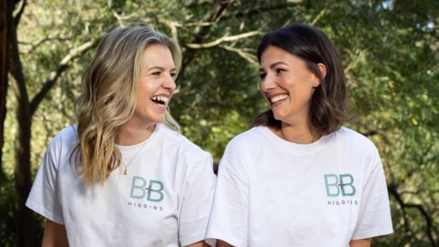 Two tees in a pod: Joint political hopefuls Lucy Bradlow (left) and Bronwen Bock.