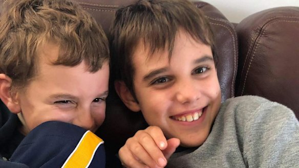 A photo of the two boys when they were younger.