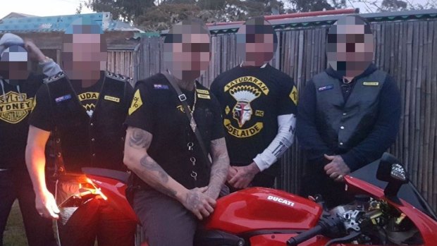 Members of the Satudarah MC Canberra on the Facebook profile of a former president.