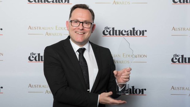 Holy Spirit Catholic Primary School principal Brad Gaynor, who was recently awarded Australian Primary Principal of the Year (non-government) at the Australian Education Awards.