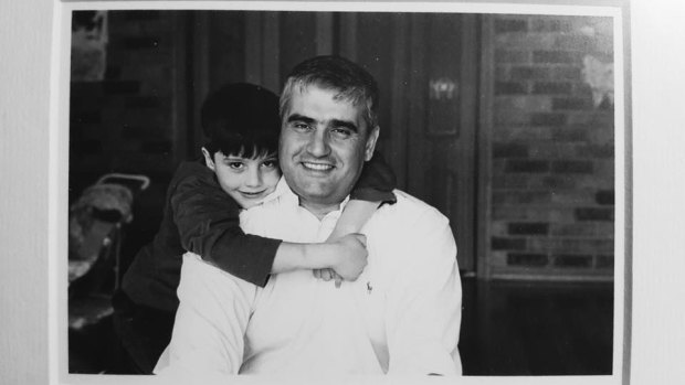 Daniel Mezrani and his father, Ramy in 2004.